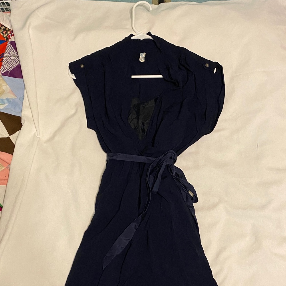 Maude Navy Blue Sleeveless Dress – Size M